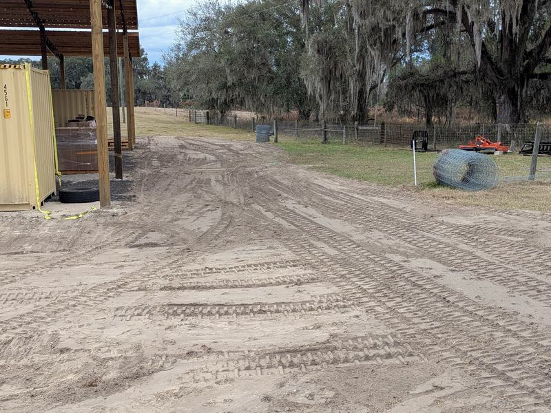 Graded lot and pole barn, Altoona, Florida